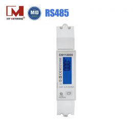 MID B+D Single Phase Multi-function Bi directional Energy Meter RS485 Modbus