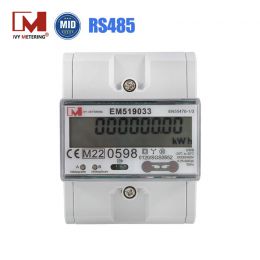 Three Phase DIN Rail Multi-tariff Bidirectional Energy Meter RS485 Elctric Meter