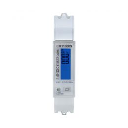 LCD Display Din Rail Single Phase Bi-directional MID Energy Meter with SO Output