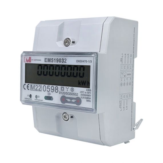 MID 3 Phase DIN Rail Bi directional Power Energy Meter for PV Solar