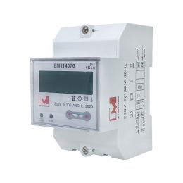 STS 4G Prepayment DIN Rail SIM Card Energy Meter with Built-in Latching Relay